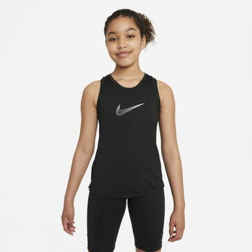 (取寄)ナイキ ガールズ ドライフィット ワン タンク GX - ガールズ グレード スクール Nike Girls Dri-FIT One Tank GX - Girls' Grade School Black White