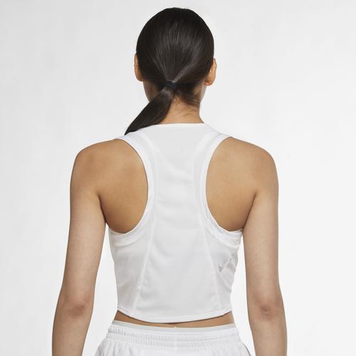 (取寄)ナイキ レディース ドライフィット レース クロップ タンク Nike Women's Dri-FIT Race Crop Tank White Silver