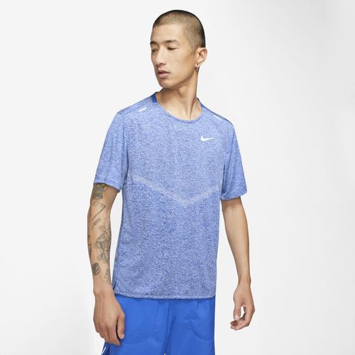 (取寄)ナイキ メンズ ドライフィット ライズ 365 ショート スリーブ Tシャツ Nike Men's Dri-Fit Rise 365 Short Sleeve T-Shirt Game Royal Reflective Silver