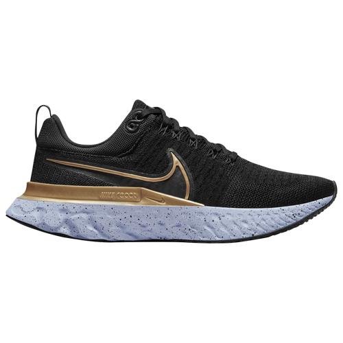 (取寄)ナイキレディースシューズリアクトインフィニティランフライニット2NikeWomen'sShoesReactInfinityRunFlyknit2BlackMetallicGoldGhost