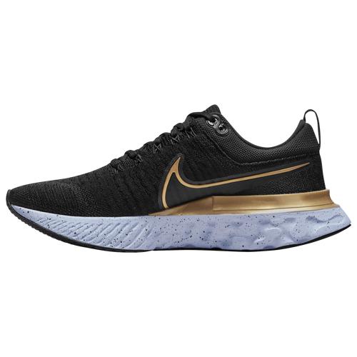 (取寄)ナイキレディースシューズリアクトインフィニティランフライニット2NikeWomen'sShoesReactInfinityRunFlyknit2BlackMetallicGoldGhost