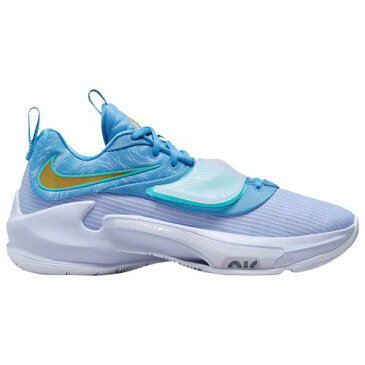 (取寄)NIKE ナイキ メンズ バッシュ バスケットボールシューズ ズーム フリーク 3 ヤニス アデトクンボ Nike Men's Shoes Zoom Freak 3 Dutch Blue Metallic Gold Ghost