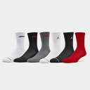 (取寄) ジョーダン キッズ レジェンド 6-パック クルー ソックス Kids' Jordan Legend 6-Pack Crew Socks black/white/red B9R343_RK2