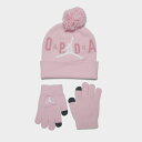 (取寄) ジョーダン リトルキッズ ビーニー アンド グローブ セット Little Kids' Jordan Beanie and Gloves Set pink 9A0869_A9Y