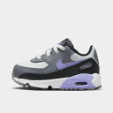 (取寄) ナイキ スニーカー キッズ トドラー エアマックス 90 カジュアル シューズ 大きいサイズ Nike Kids' Toddler Air Max 90 Casual Shoes photon dust/cool grey/black/light thistle DV3609_001