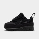 (取寄) ナイキ キッズ トドラー エアー マックス 1 イージーオン カジュアル シューズ Kids' Toddler Nike Air Max 1 EasyOn Casual Shoes black/black/black DZ3309_001