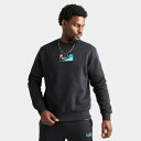 (取寄) ナイキ メンズ クラブ フリース ロゴ パッチ クルーネック スウェットシャツ Men's Nike Club Fleece Logo Patch Crewneck Sweatshirt black FB8435_010