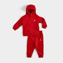 (取寄) ジョーダン インファント エッセンシャル パーカー アンド ジョガー パンツ セット Infant Jordan Essentials Hoodie and Jogger Pants Set gym red 65C589_R78