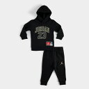 (取寄) ジョーダン インファント ジャージ パック ブーディ アンド ジョガー パンツ セット Infant Jordan Jersey Pack Hoodie and Jogger Pants Set black/gold 65C651_K5X