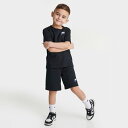 (取寄) ナイキ リトルキッズ クラブ Lbr Tシャツ アンド ショーツ セット Little Nike Club LBR T-Shirt and Shorts Set black 86K746_023