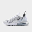 (取寄) ナイキ スニーカー レディース エアマックス 270 カジュアル シューズ 大きいサイズ Nike Women's Air Max 270 Casual Shoes white/white/black AH6789_100