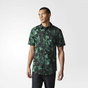 アディダス オリジナルス メンズ スケートボーディング シャツ グリーン adidas ORIGINALS Men's Poison Ivy League Button-Down Shirt MULTI