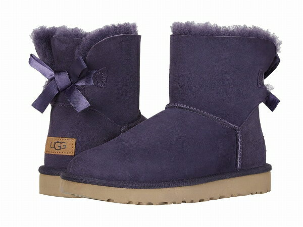 【クーポンで最大2000円OFF】(取寄)アグ ブーツ レディース ミニ ベイリー ボウ 2 UGG Women Mini Bailey Bow II Nightshade