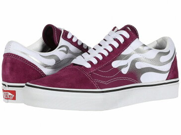 (取寄)Vans(バンズ) スニーカー オールド スクール ユニセックス メンズ レディース Vans Unisex Old Skool (Flame) Dark Purple/True White