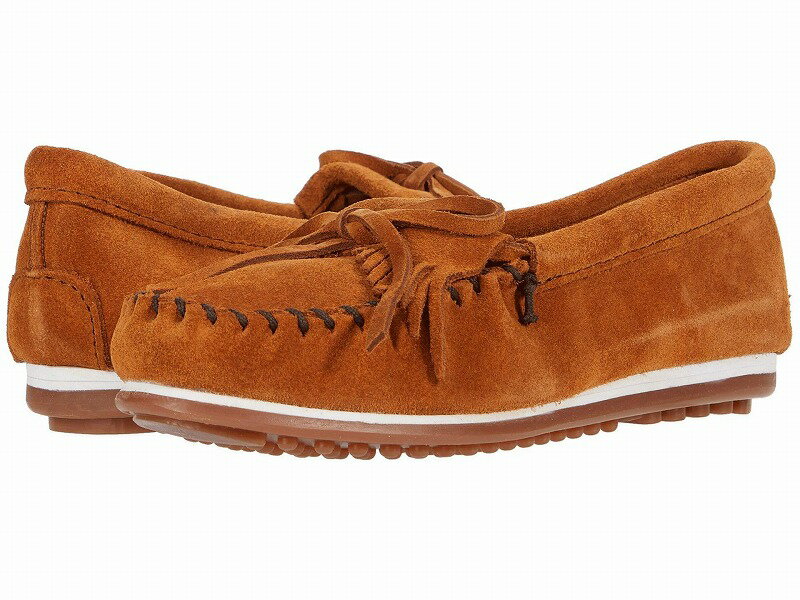 ミネトンカ モカシン レディース キルティプラス フラットシューズ スエード ブラウン Minnetonka Women Kilty Plus Brown Suede 送料無料