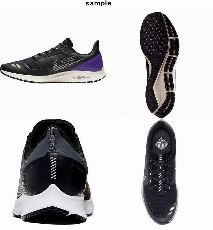 (取寄)ナイキ メンズ エアー ズーム ペガサス 36シールド ランニング シューズ Nike Men's Air Zoom Pegasus 36 Shield Running Shoe Running Shoes Black/Silver-Desert Sand-Voltage Purple