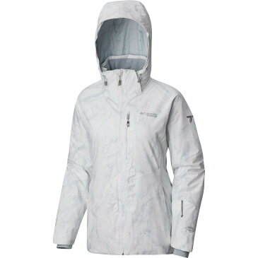 (取寄)コロンビア レディース Titanium スノー ライバル ジャケット Columbia Women Titanium Snow Rival Jacket White Marble Print