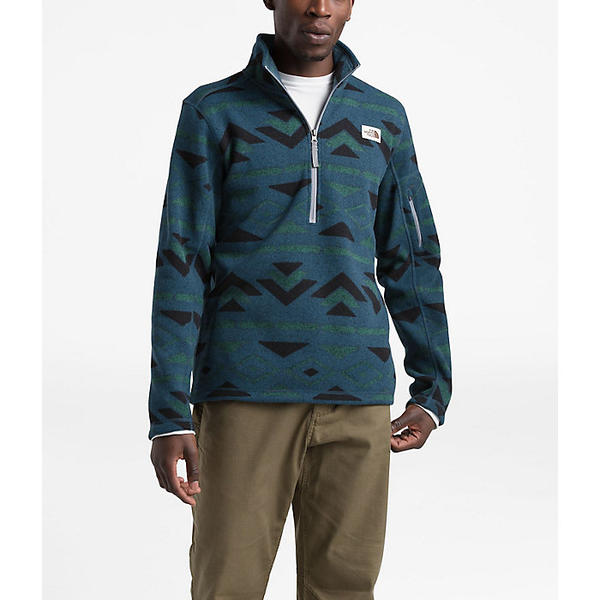(取寄)ノースフェイス メンズ ゴードン ライオン ノベルティ 1/4 ジップ トップ The North Face Men's Gordon Lyons Novelty 1/4 Zip Top Blue Wing Teal California Geo Stripe Print 送料無料