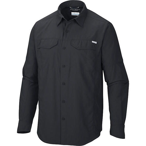 (取寄)コロンビア メンズ シルバー リッジ ライト ロング スリーブ シャツ Columbia Men's Silver Ridge Lite Long Sleeve Shirt Black