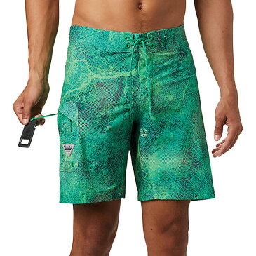 (取寄)コロンビア メンズ パフォーマンス フィッシング ギア オフショア 2 ボードショーツ Columbia Men's PFG Offshore II Boardshort Dark Lime Realtree Mako 送料無料