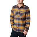 (取寄)コロンビア メンズ アウトドア エレメンツ ストレッチ フランネル Columbia Men's Outdoor Elements Stretch Flannel Burnished Amber Plaid 送料無料