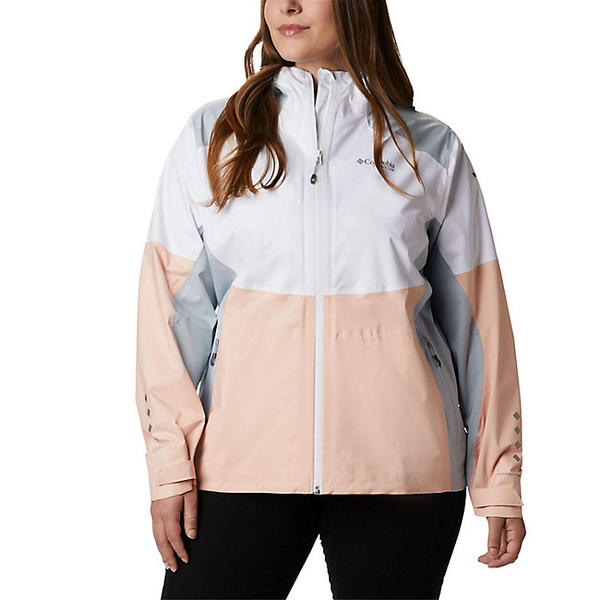 (取寄)コロンビア レディース タイタン パス 2.5L シェル ジャケット Columbia Women's Titan Pass 2.5L Shell Jacket White/Peach Cloud/Cirrus Grey 送料無料