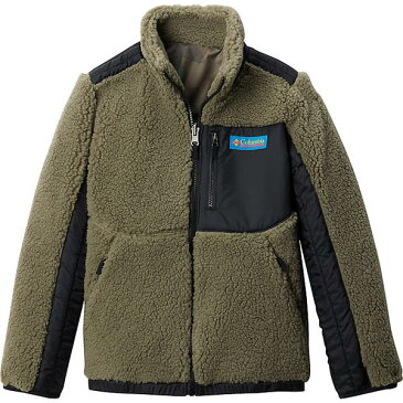 (取寄)コロンビア キッズ アーチャー リッジ リバーシブル フルジップ ジャケット Columbia Youth Archer Ridge Reversible Full Zip Jacket Stone Green / Black 送料無料