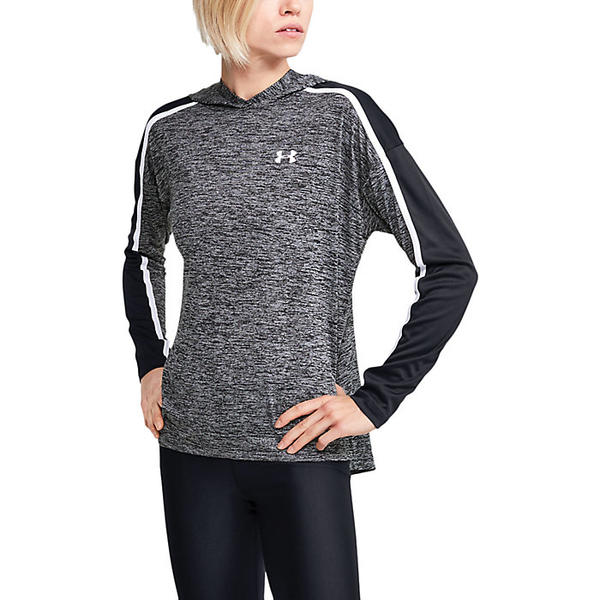 (取寄)アンダーアーマーレディーステックツイストグラフィックパーカーフーディUnderArmourWomen'sTechTwistGraphicHoodieBlack/Black/White送料無料