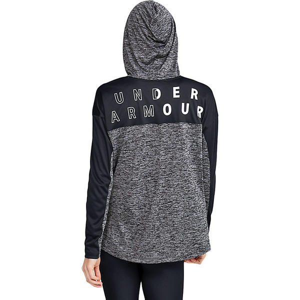 (取寄)アンダーアーマーレディーステックツイストグラフィックパーカーフーディUnderArmourWomen'sTechTwistGraphicHoodieBlack/Black/White送料無料