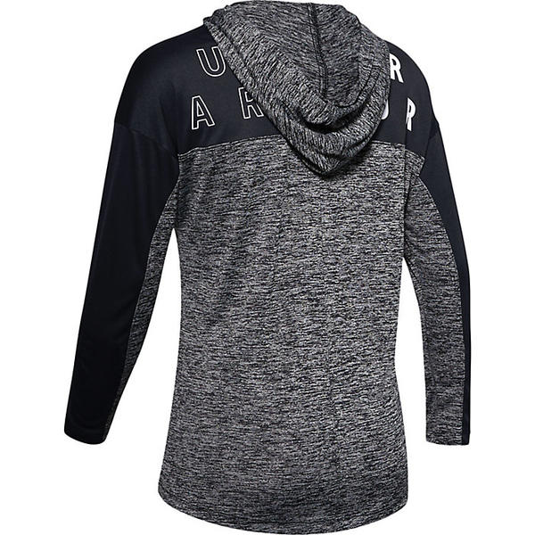 (取寄)アンダーアーマーレディーステックツイストグラフィックパーカーフーディUnderArmourWomen'sTechTwistGraphicHoodieBlack/Black/White送料無料