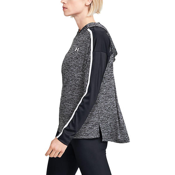 (取寄)アンダーアーマーレディーステックツイストグラフィックパーカーフーディUnderArmourWomen'sTechTwistGraphicHoodieBlack/Black/White送料無料