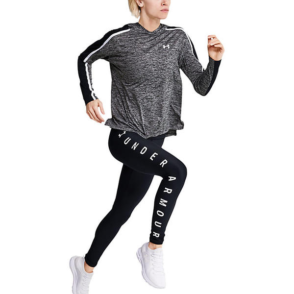 (取寄)アンダーアーマーレディーステックツイストグラフィックパーカーフーディUnderArmourWomen'sTechTwistGraphicHoodieBlack/Black/White送料無料