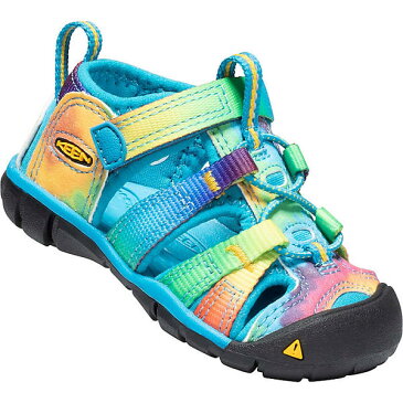 (取寄)キーン トドラー シーキャンプ 2 シーエヌエックス サンダル KEEN Toddler Seacamp II CNX Sandal Vivid Blue / Original Tie Dye 送料無料