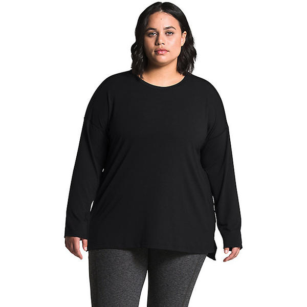 (取寄)ノースフェイス レディース プラス ワークアウト ロングスリーブ ティー The North Face Women's Plus Workout LS Tee TNF Black