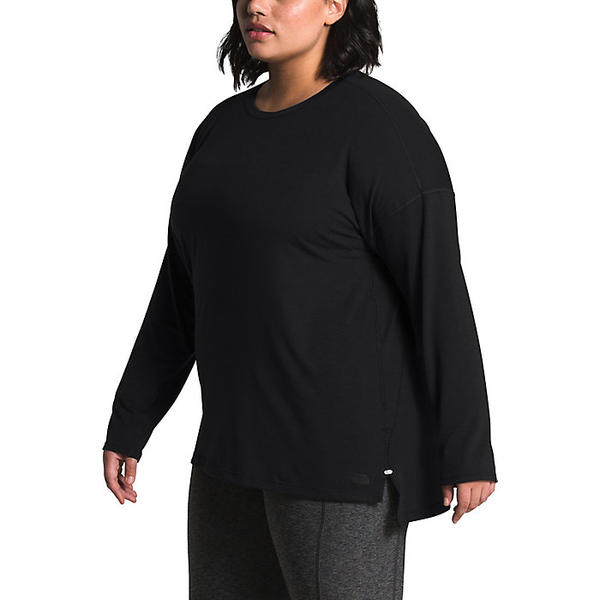 (取寄)ノースフェイス レディース プラス ワークアウト ロングスリーブ ティー The North Face Women's Plus Workout LS Tee TNF Black