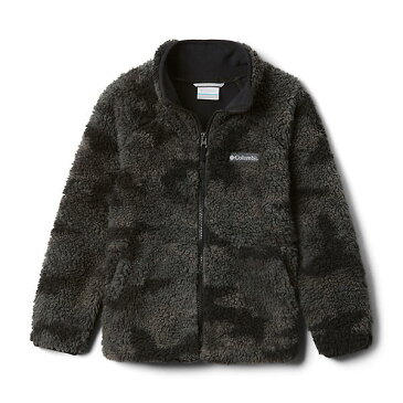 (取寄)コロンビア ボーイズ ウィンター パス プリンテッド シェルパ フルジップ ジャケット Columbia Boys Winter Pass Printed Sherpa Full Zip Jacket Black Trad Camo Print