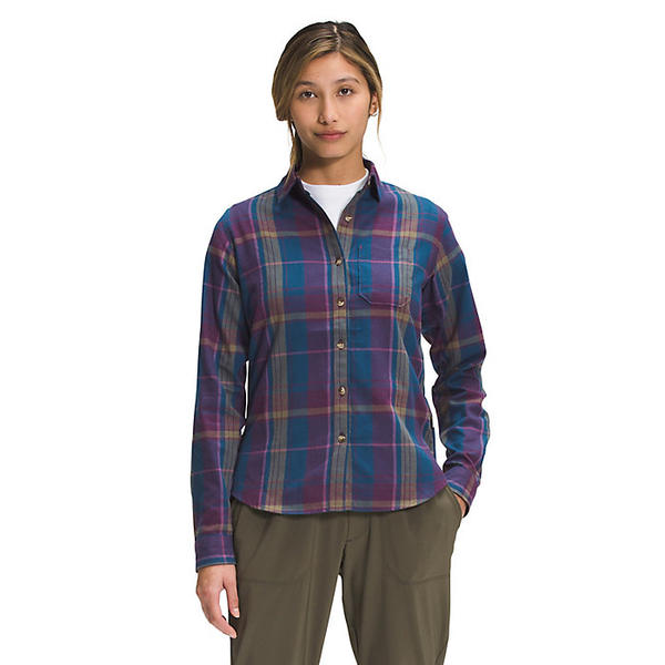 (取寄)ノースフェイス ウィメンズ バークレー ロングスリーブ ガールフレンド シャツ The North Face Women's Berkeley LS Girlfriend Shirt Blackberry Wine Large Half Dome Plaid