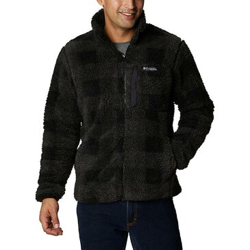 (取寄)コロンビア メンズ ウィンター パス プリンテッド フリース フルジップ ジャケット Columbia Men's Winter Pass Printed Fleece Full Zip Jacket Black Check