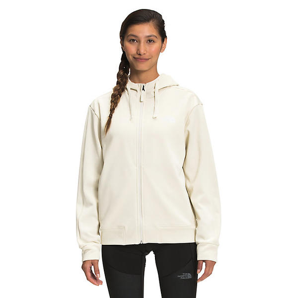 (取寄)ノースフェイス ウィメンズ エクスプロレイション フルジップ フーディ The North Face Women's Exploration Full Zip Hoodie Vintage White Heather / TNF White Logo