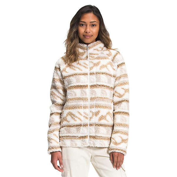 (取寄)ノースフェイス ウィメンズ プリンテッド リッジ フリース フルジップ ジャケット The North Face Women's Printed Ridge Fleece Full Zip Jacket Gardenia White TNF Mountain Fairisle Lrg Print