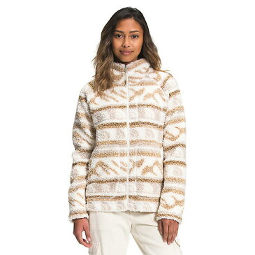 (取寄)ノースフェイス ウィメンズ プリンテッド リッジ フリース フルジップ ジャケット The North Face Women's Printed Ridge Fleece Full Zip Jacket Gardenia White TNF Mountain Fairisle Lrg Print