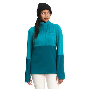 (取寄)ノースフェイス ウィメンズ タゲン 1/4 ジップ フリースジャケット The North Face Women's Tagen 1/4 Zip Fleece Jacket Enamel Blue / Deep Lagoon