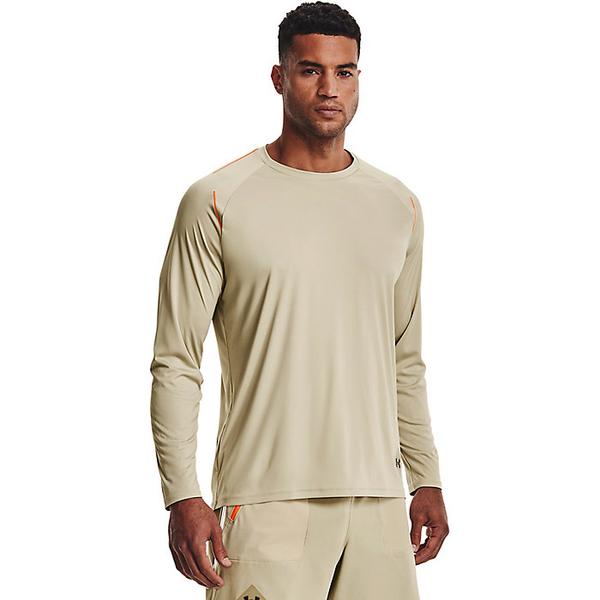 (取寄)アンダーアーマー メンズ UA テレイン ロングスリーブ Under Armour Men's UA Terrain Longsleeve Khaki Base / Black