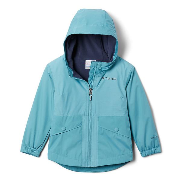 (取寄)コロンビア トドラー ガールズ レイニー トレイルズ フリース ライン ジャケット Columbia Toddler Girls Rainy Trails Fleece Lined Jacket Sea Wave / Sea Wave Slub