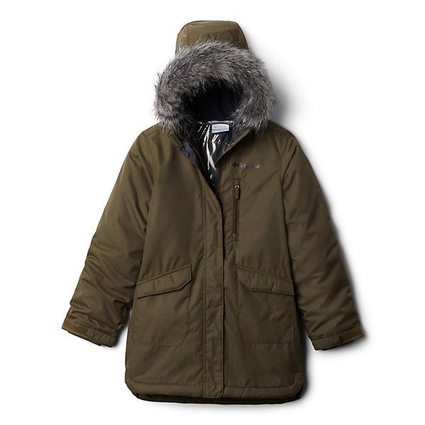 (取寄)コロンビア ガールズ サトル マウンテン ロング インサレーテッド ジャケット Columbia Girls Suttle Mountain Long Insulated Jacket Olive Green