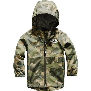 (取寄)ノースフェイス インファント ジップライン レイン ジャケット The North Face Infant Zipline Rain Jacket Burnt Olive Green Ponderosa Print