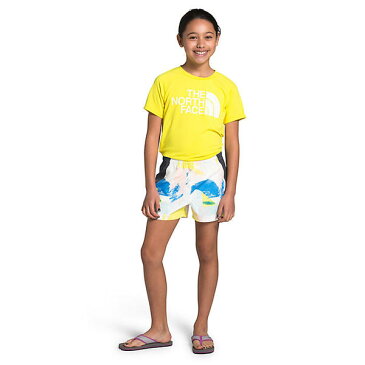 (取寄)ノースフェイス ガールズ クラス V ウォーター 3 インチ ショート The North Face Girls' Class V Water 3 Inch Short TNF White Geo Brush Print
