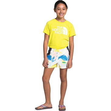 (取寄)ノースフェイス ガールズ クラス V ウォーター 3 インチ ショート The North Face Girls' Class V Water 3 Inch Short TNF White Geo Brush Print