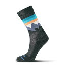 (取寄) フィッツソックス フィッツ ライト ハイカー クルー マウンテン トップ ソック Fits Socks Fits Light Hiker Crew Mountain Top Sock Charcoal