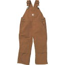 (取寄) カーハート トッドラー キャンバス ビブ オーバーオール Carhartt Carhartt Toddlers' Canvas Bib Overall Carharrt Brown